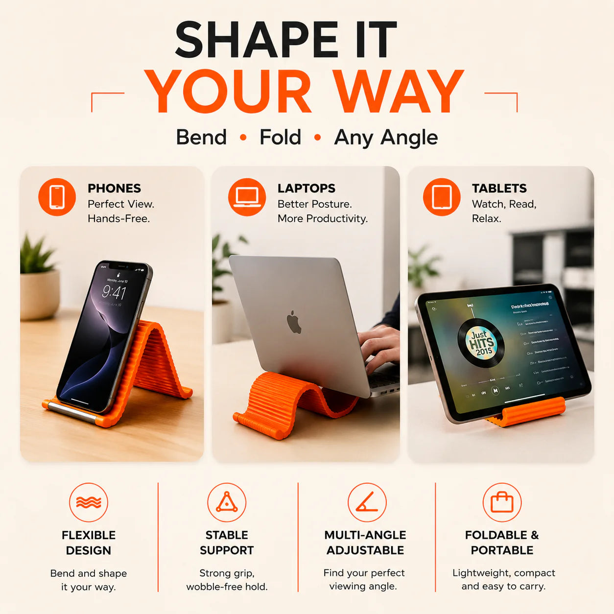 BendGrip™ Flexible Gadget Stand