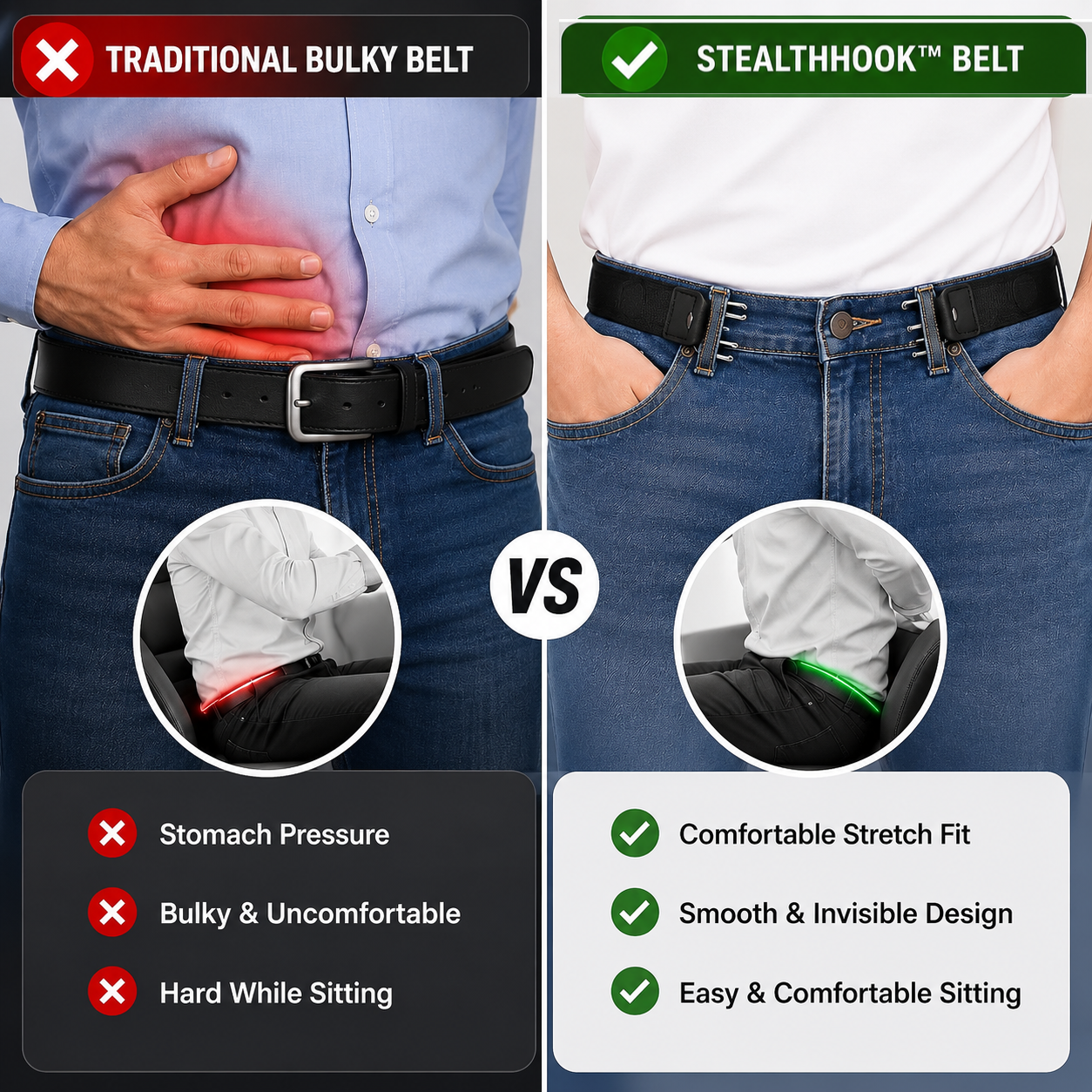 StealthHook™ Side-Adjust Belt