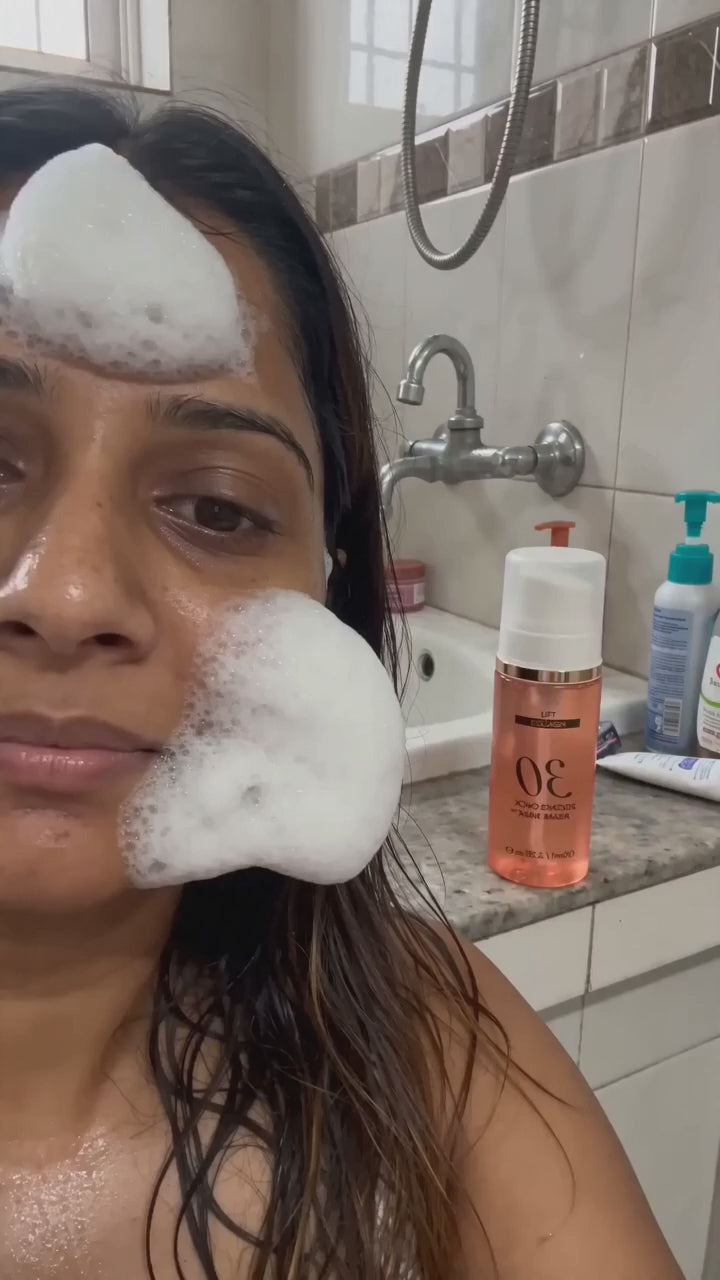 Real customer using the CloudMask 30-second bubble mask