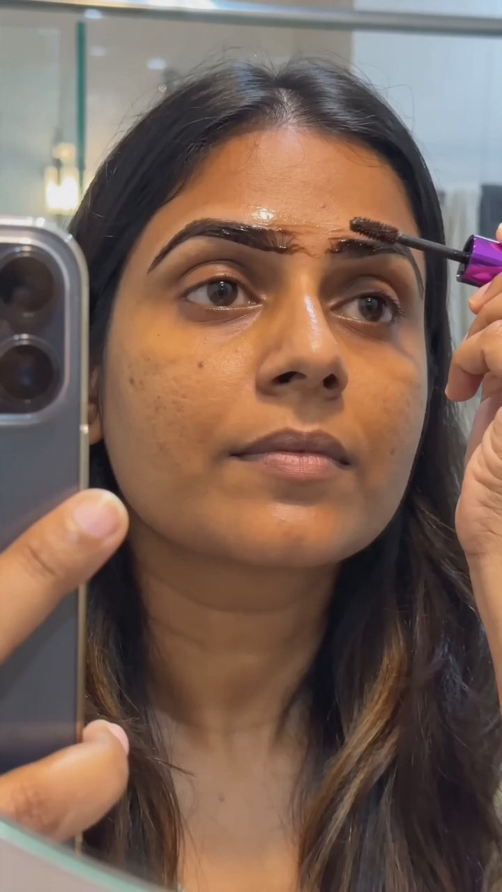 How-to: paint, wait, peel brow tint demo